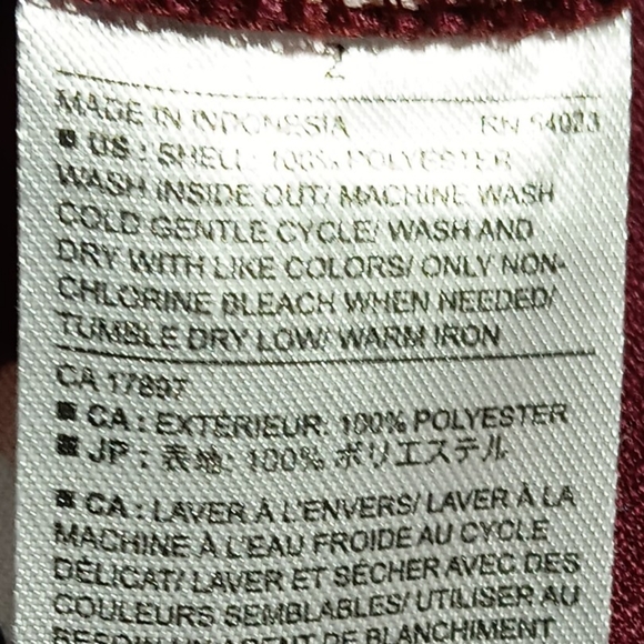 Banana Republic EUC Women's Burgundy Dress w/Floral Pattern, Sz 2, Tie on Sleeve - Picture 6 of 9